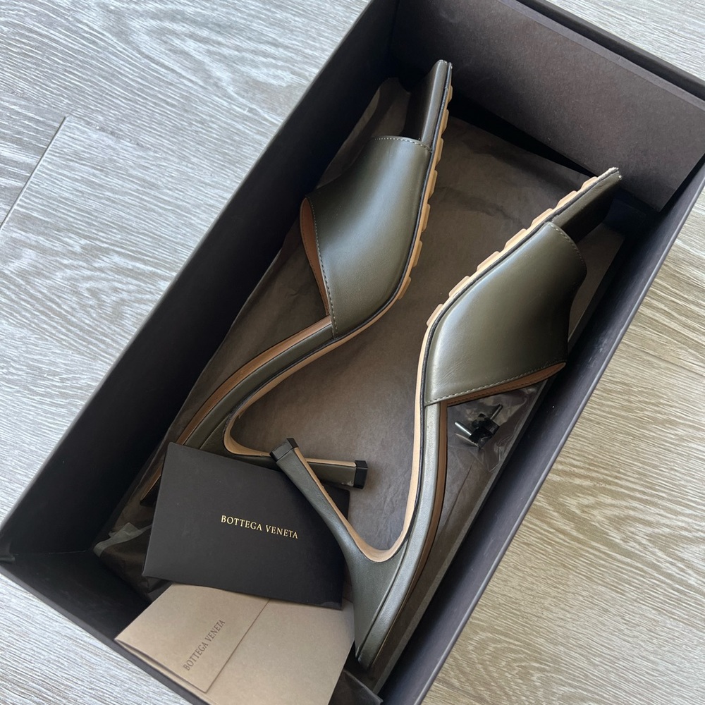Olive Bottega Heels